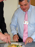 Mark Price digging in at a tasting session