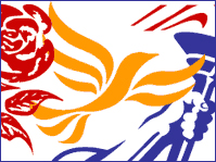 Üç büyük partinin logoları