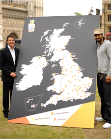 Seb Coe and David Haye. Photo: Getty