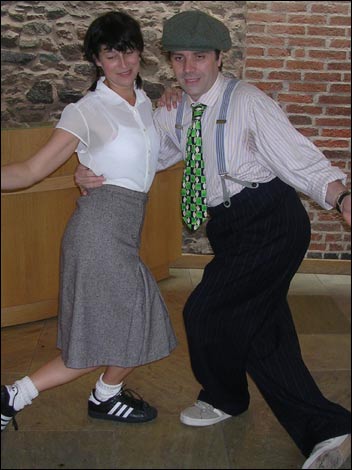 Shauna and Dave dance the lindy hop