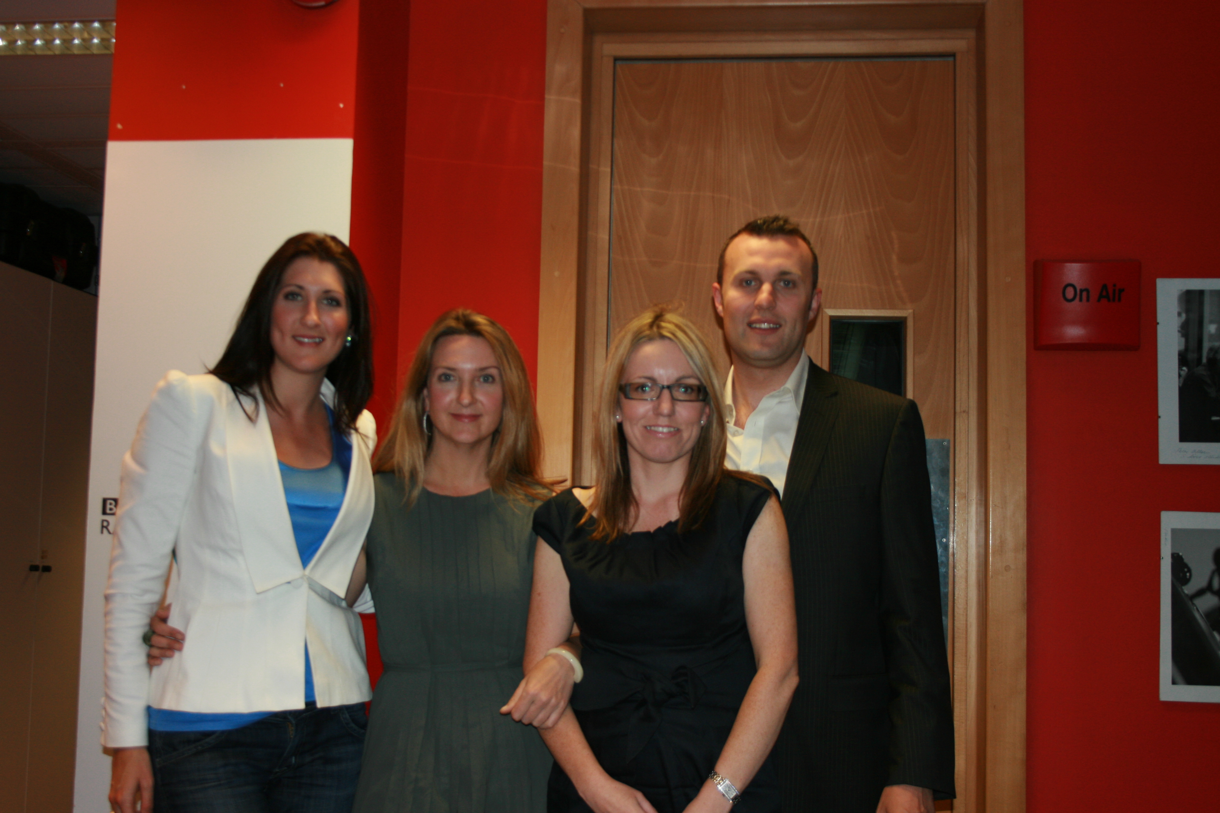 James McQuillan, Debra Barr and Lorraine Tighe from The Apprentice