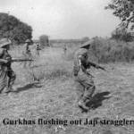 Gurkhas flushing out Japs