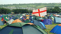 Tightly-packed tents are the norm in the rest of Glastonbury's camp sites