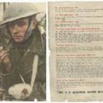 One of the German Leaflets shelled into our sector