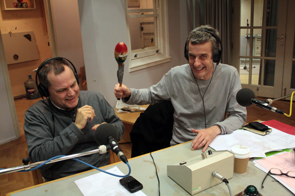 Jack Dee and Peter Capaldi laughing