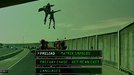 Screengrab from The Matrix Reloaded DVD