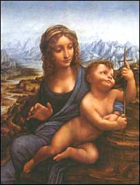 Obraz, jehož autorství je připisováno Leonardovi