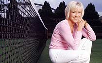 Sue Barker at Wimbledon