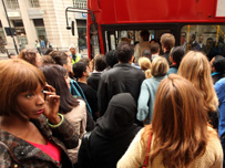 Waiting for a bus. Getty Images