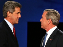 صدر بش اور سینیٹر جان کیری
