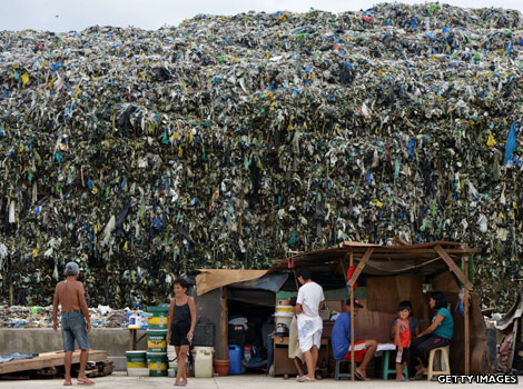 A rubbish dump in Manila, Philippines