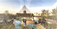 Image depicting a Sphinx and the Pyramids in it's prime