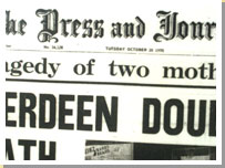 Aberdeen Press & Journal newspaper front page.