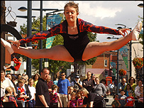 Gymnastics displays in Fareham