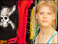 Becca doing a bit of shopping