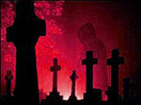 Ghost in the churchyard