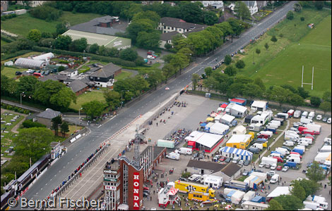 The Grandstand at the Isle of Man TT