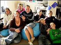 Young people at the Mount Wise project