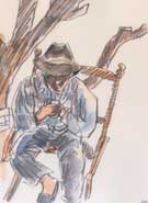 Ceri Ellis yn yfed mate