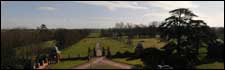 View from the roof of Hanbury hall in Worcestershire