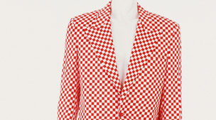 Versace red and white check jacket|90|Elton John 