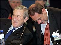 ABD Başkanı Bush ve AB yetkilisi Solana