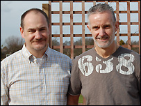 Neil Turner and friend Martin Sayers