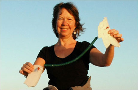 Fran collects the 46,000th piece of litter