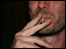 Man smoking a cigarette