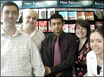 The team at the Open Centre shop