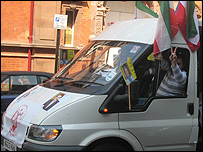 کاروان مجاهدین خلق در لندن