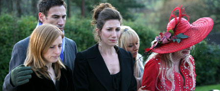 Nicola Stephenson as Sarah, Paul Opacic as Adrian, Gaynor Faye as Anna, Rebekah Manning as Paula and Michelle Holmes as Claudie