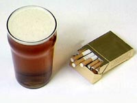 Cigarettes and beer