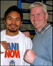BBC’s boxing correspondent Mike Costello and Manny Pacquiao