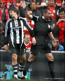 Newcastle midfielder Joey Barton