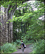James Howell under the River Okement viaduct