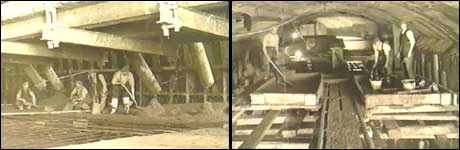 Construction Workers within the tunnel