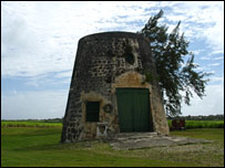 Sugar cane mill on Barbados