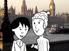 Helen and Michal by the river