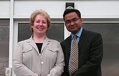 Julia Jones and Raj Persaud