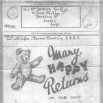 Birthday greeting from my father received after he'd died.