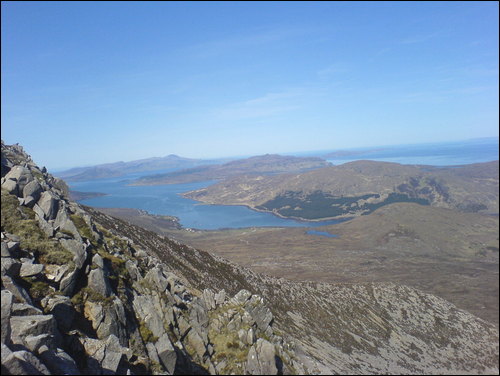 The slog up Beinn na Caillich