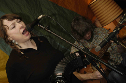 Pinkie and John in the Old School kerrera