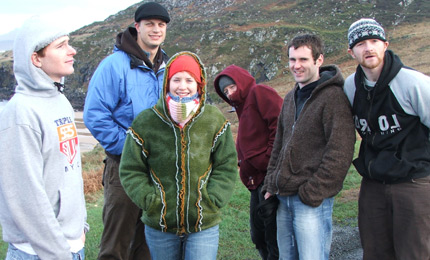 Skellinton crew identity parade, Donegal Jan 07. l to r: Shimbop, Josh, Kazoo, Carey, Mark "Steez" Leonard and jAy.
