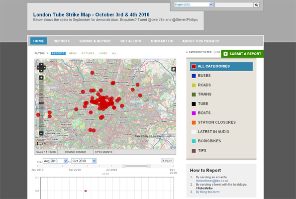 London Tube Strike Map