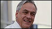 Sebastián Piñera, presidente de Chile tras visitar a los mineros en el hospital de Copiapó