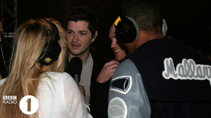Fearne and Reggie with The Script