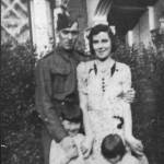 The Birtch Family, outside 48 Fordingley Road, London W9. in 1939 the day Dad went to War. Note the tape on the windows.