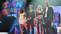 Winners - The Inbetweeners cast collect the Best TV Show Teen Award