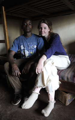 Kids With Guns: Stacey Dooley Investigates (Stacey Dooley with ex-child soldier Akili, photos by Fiona LLoyd-Davies)